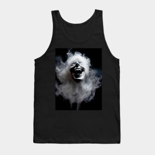 Halloween Ghost 6: Sinister Ghost Laughing on a Dark Background Tank Top